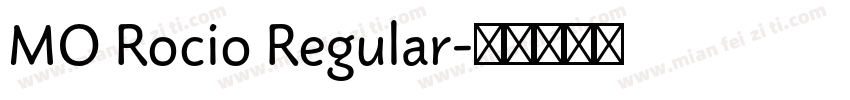 MO Rocio Regular字体转换